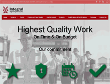 Tablet Screenshot of integralengineeringservices.com